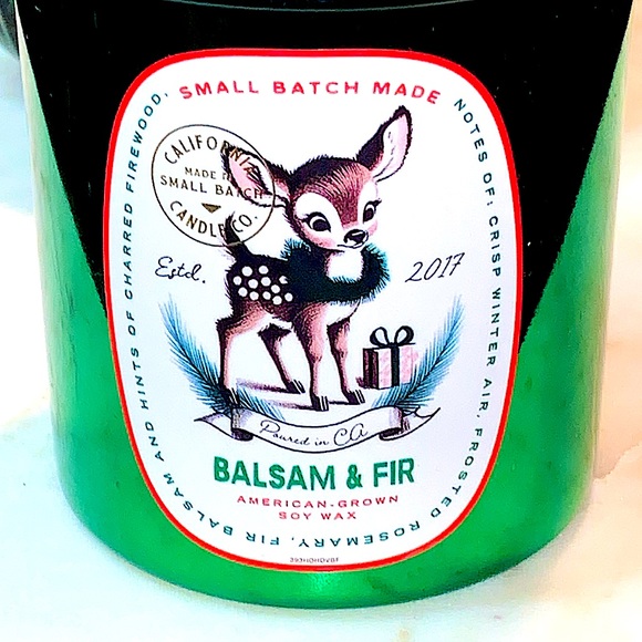 LEOBEN CO CANDLE BALSAM & FIR 1 WICK 9 oz NEW VEGAN SOY WAX - Picture 3 of 3